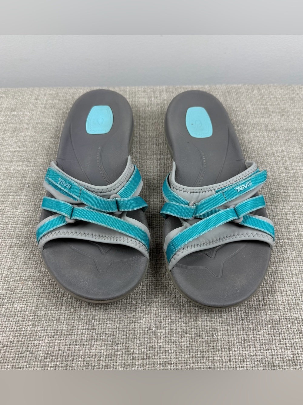 Teva Sandals Womens Size 8 Tirra Slide Lake Blue Gray Sandals Shoes Outdoors